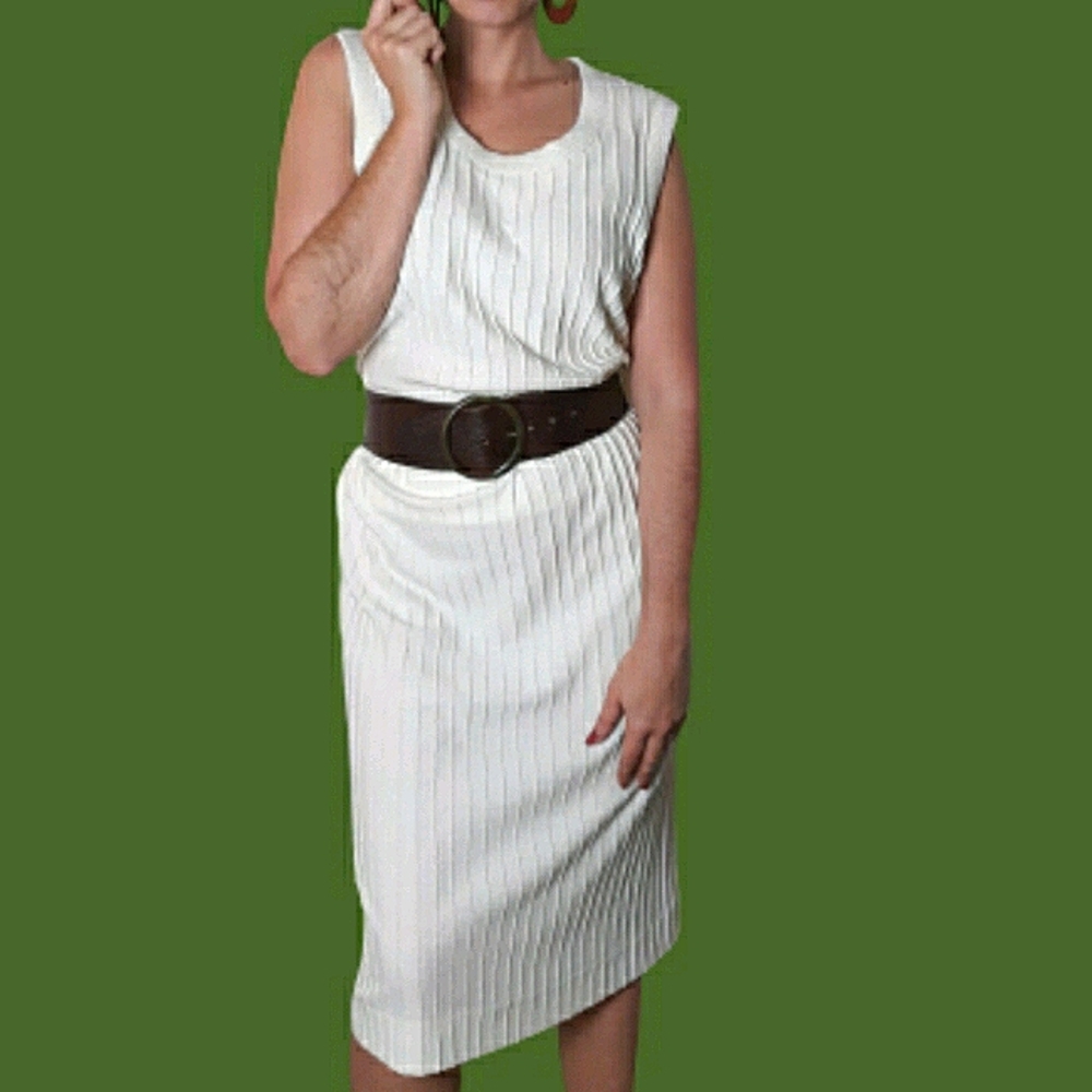 VTG 80's ACT III CREAM SKIRT & TOP SET